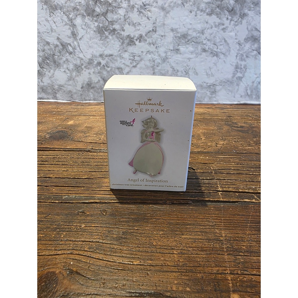 Hallmark Keepsake Angel of Inspiration 2011 Porcelain Breast Cancer Ornament